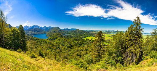 fantasy landscape in hohenschwangau