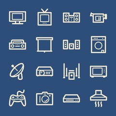 Home Appliance web icons set