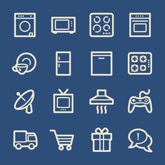 Home Appliance web icons set