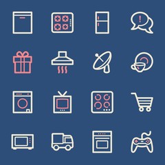 Home Appliance web icons set