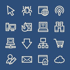 Internet web icons set