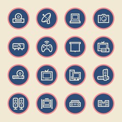 Electronic Appliances Web Icons