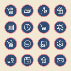 Shopping web icons