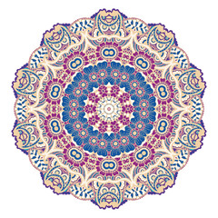 Round colorful mandala.