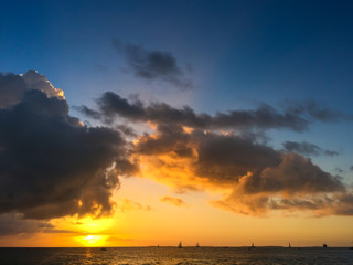 Sea sunset, Key West, Florida.
