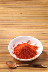 Obraz na płótnie Canvas chili powder