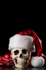 Christmas party skull