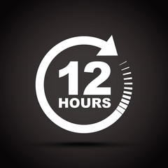 Obraz premium twelve hour icon