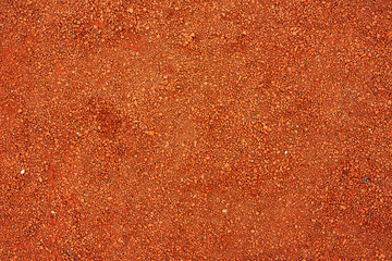 Dry light red crushed bricks surface - obrazy, fototapety, plakaty