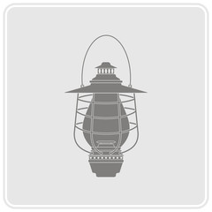monochrome icon with lantern for your design