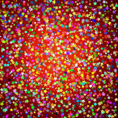 Abstract colorful background with stars