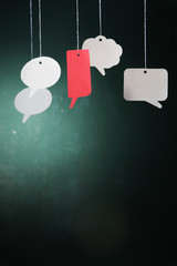 different color of speech bubble