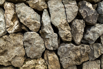 Texture of wall made of stones