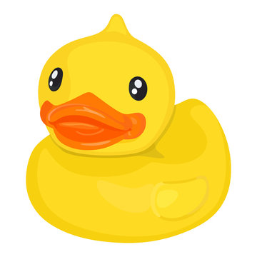 laag Slijm brug Rubber ducky for bath Stock Vector | Adobe Stock