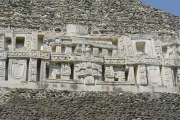 Xunantunich -  Ancient Maya archaeological site in western Belize with pyramid El Castillo
