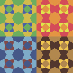Set of vector seamless patterns