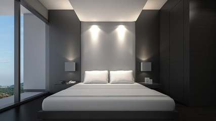 Luxury Bedroom / 3D Rendering