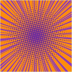 Abstract creative concept vector comics pop art style blank layout template with clouds beams and isolated dots pattern on background. For sale banner, empty bubble, illustration comic book design