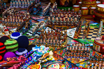 Chess games at a craft market