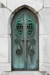 Mausoleum doors in Bonaventure Cemetery in Savannah, Georgia