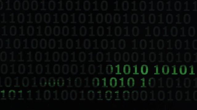 digital binary in line code in computer