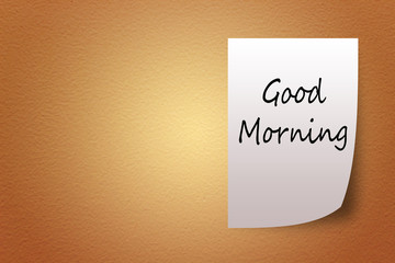 white paper bearing the words brown textured background