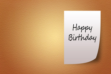 white paper bearing the words brown textured background