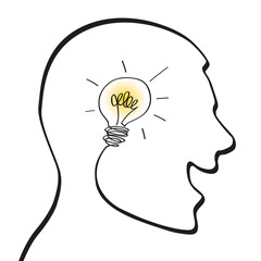 Idée - tête - créativité - solution - création