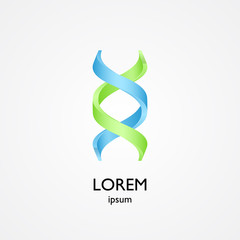 Spiral logo, logo design, abstract logo, DNA symbol