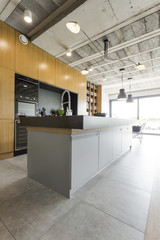 Modern open kitchen