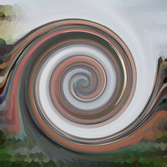 Fototapeta premium Swirls of digital paint suitable as background for projects 