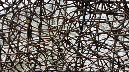 Woven rattan for pattern and background photo