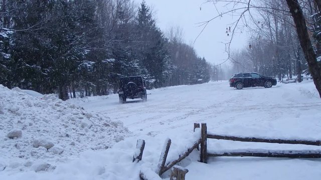 Jeep en hiver