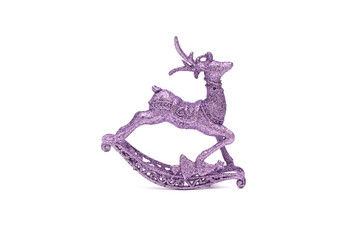Isolated raindeer christmas decoration toy on white background