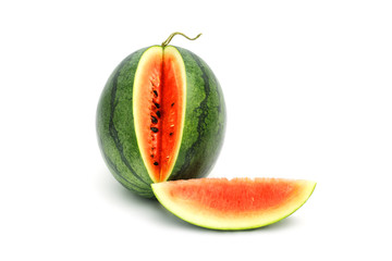 Watermelon Ripe and tasty isolated on white background