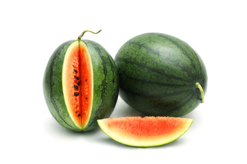 Watermelon Ripe and tasty isolated on white background