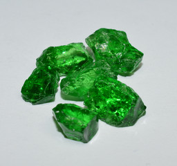 Tsavorite Garnet rough gemstones