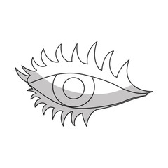 single eye icon image vector illustration design 