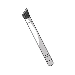 brush makeup related icon image vector illustration design 