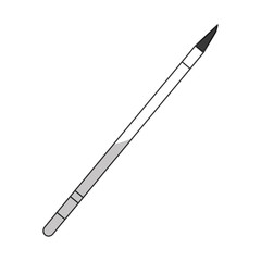 brush makeup related icon image vector illustration design 