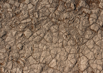 Namibia desert cracked floor