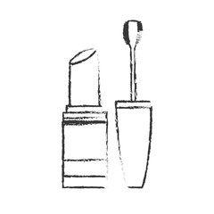 mascara makeup related icon image vector illustration design 