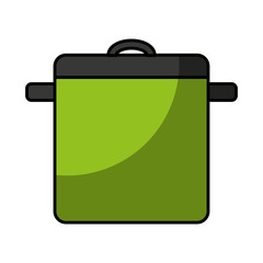 kitchen pot isolated icon vector illustration design