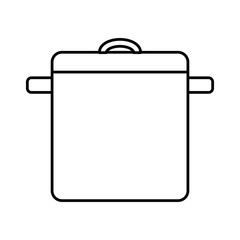 kitchen pot isolated icon vector illustration design