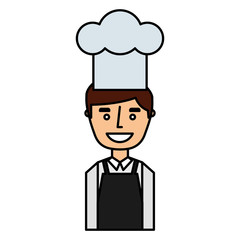 chef avatar character icon vector illustration design