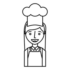 chef avatar character icon vector illustration design