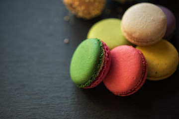 French colorful macarons