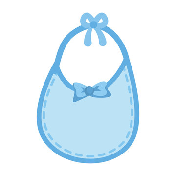 bib baby shower related icon image vector illustration design 