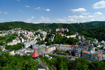 Fototapeta na wymiar view Karlovy Vary, Czech republic