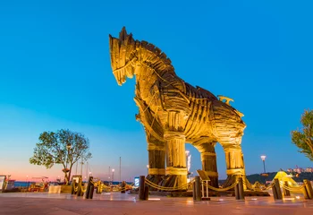Fotobehang Turkije Trojaans paard, Canakkale, Turkije